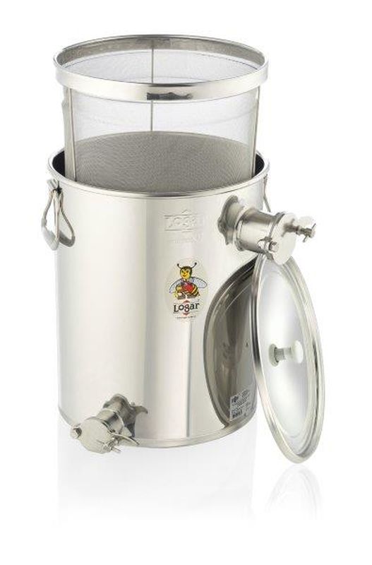 Logar kanka sitowa z drobnym sitem, 35 kg, XL kranik przelewowy
