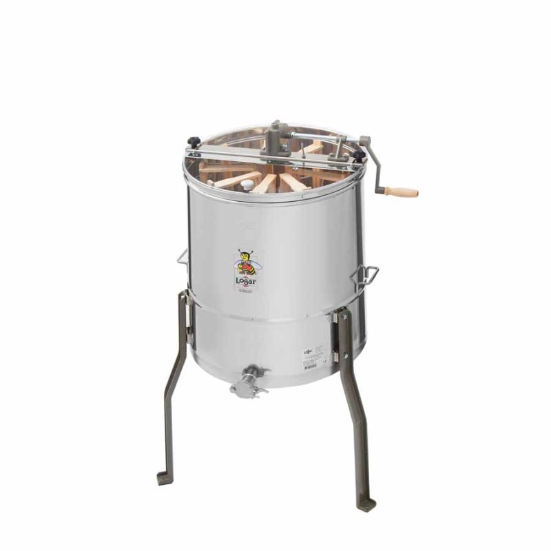 Logar wirówka radialna na 9 ramek, bęben Ø 52 cm, napęd ręczny