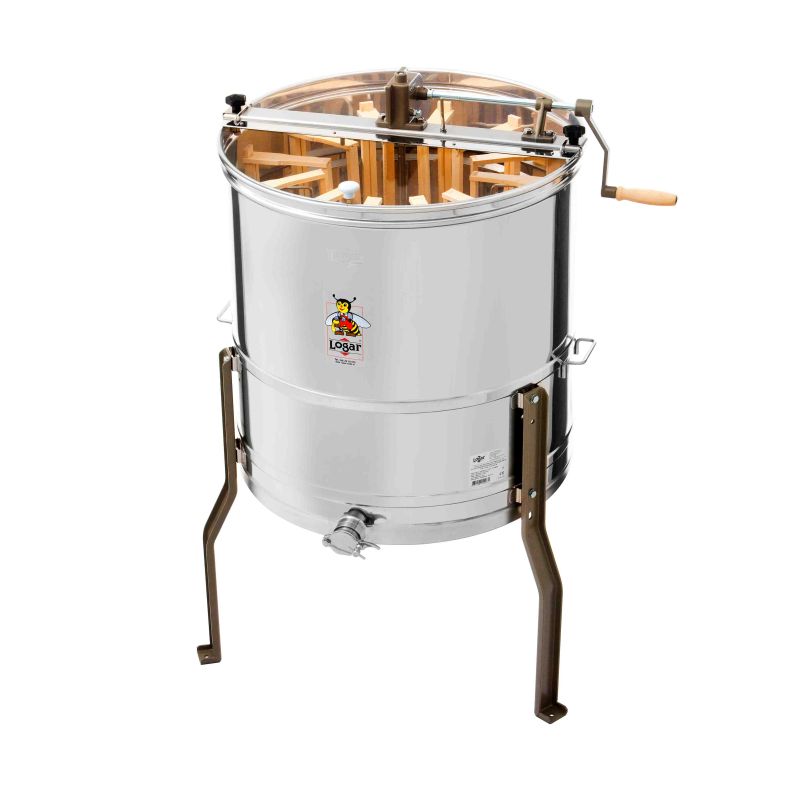 Logar radialna miodarka napęd ręczny 12/8 ramek – kocioł Ø 63 cm (Art. Nr. 4550)