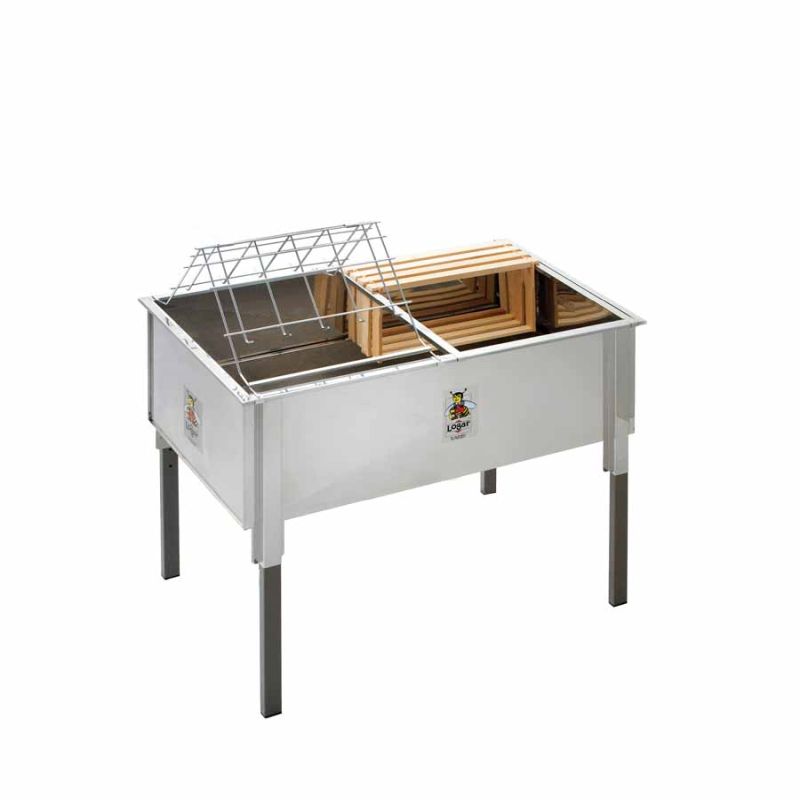 Logar wanienka do odsklepiania 100 cm, wersja pozioma ze stali nierdzewnej (Art. 8020)