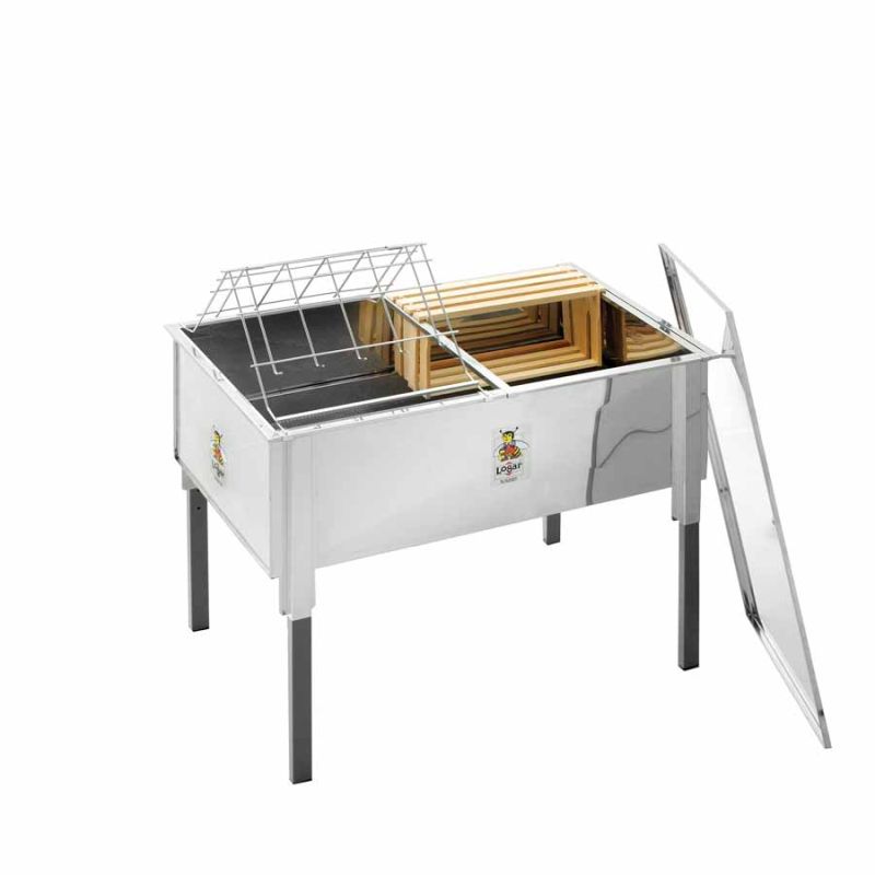 Wanienka do odsklepiania Logar 100 cm z pokrywą ze stali nierdzewnej