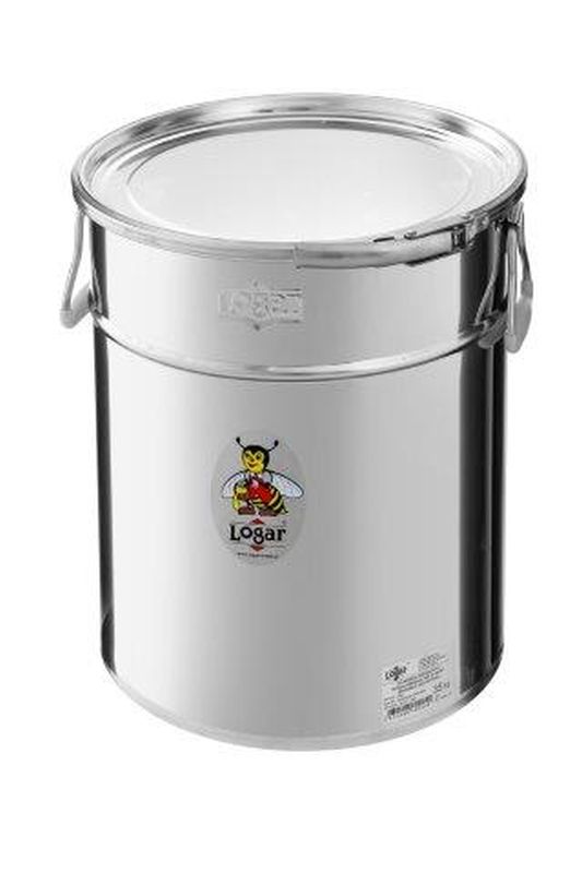 Logar — stożkowy pojemnik magazynowy 35 kg z pierścieniem zaciskowym i uszczelką