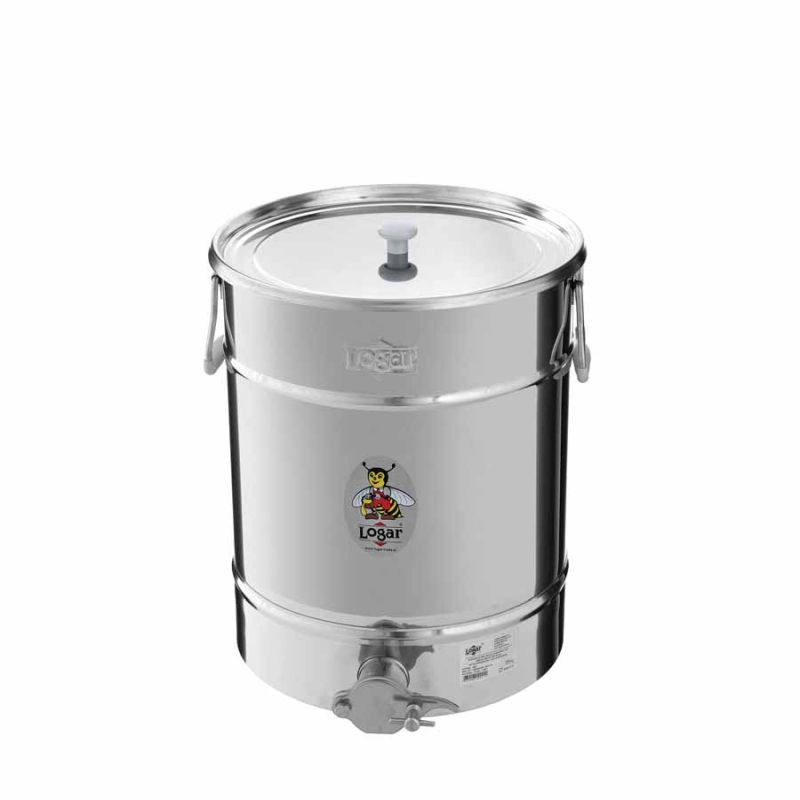 Zbiornik napełniający Logar 35 kg ze skośnym dnem i pokrywą nasadkową – Nr kat. 2021
