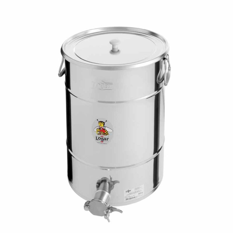 Logar Pojemnik do rozlewu miodu 50 kg z kranem do miodu (Nr kat. 2106)