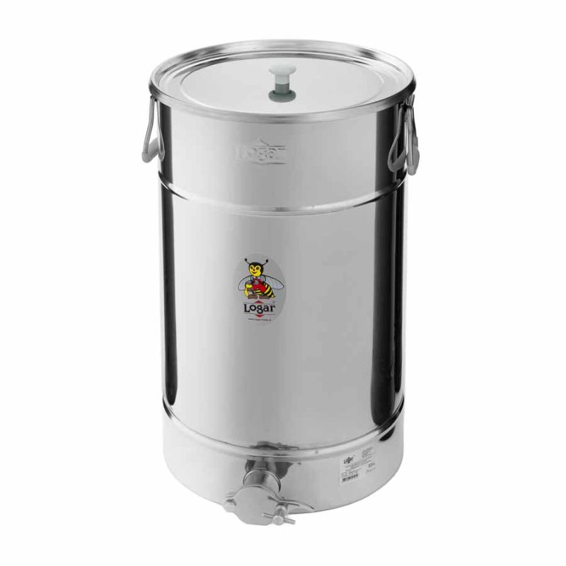 Pojemnik rozlewowy LOGAR 50 kg z dnem spadowym i pokrywą nakładaną (nr kat. 2121)