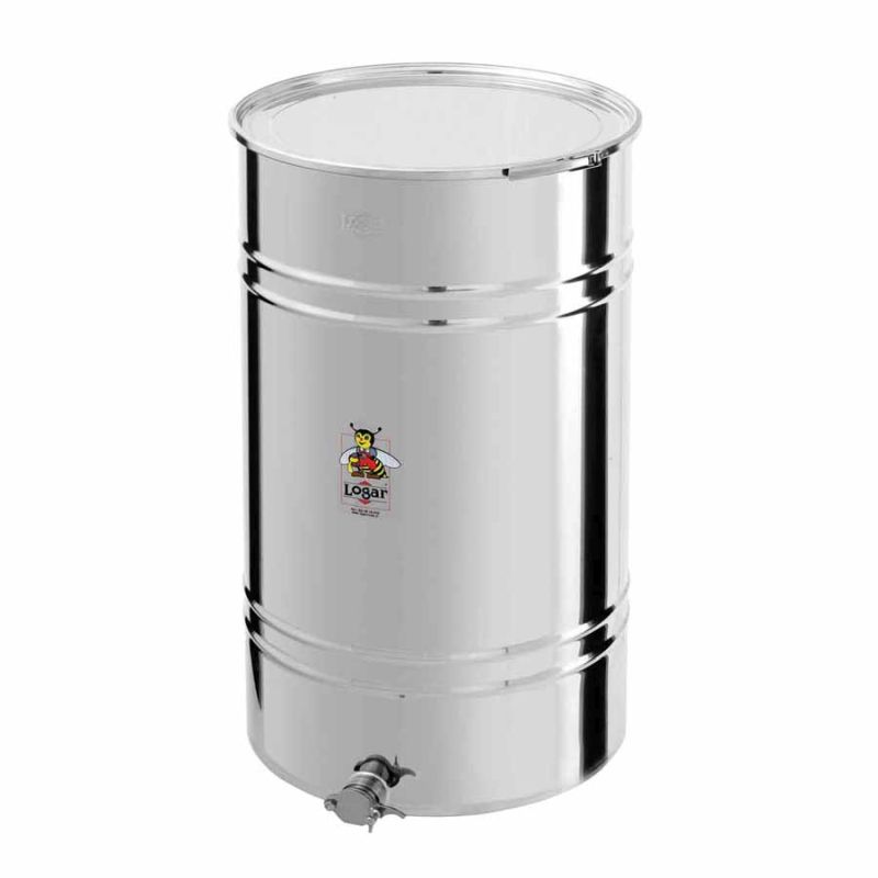 Logar pojemnik do rozlewu miodu 280 kg z obejmą zaciskową