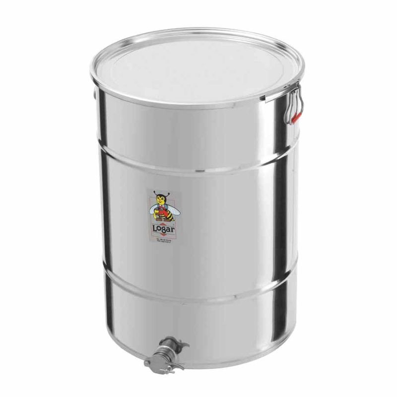 Pojemnik do napełniania miodu Logar 200 kg z pierścieniem zaciskowym (nr kat. 2228)